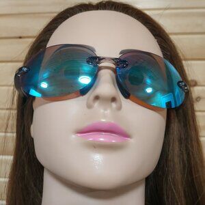 BRADDELL Polarized FL-41 Rose-Tinted Blue Light Reflecting Glasses